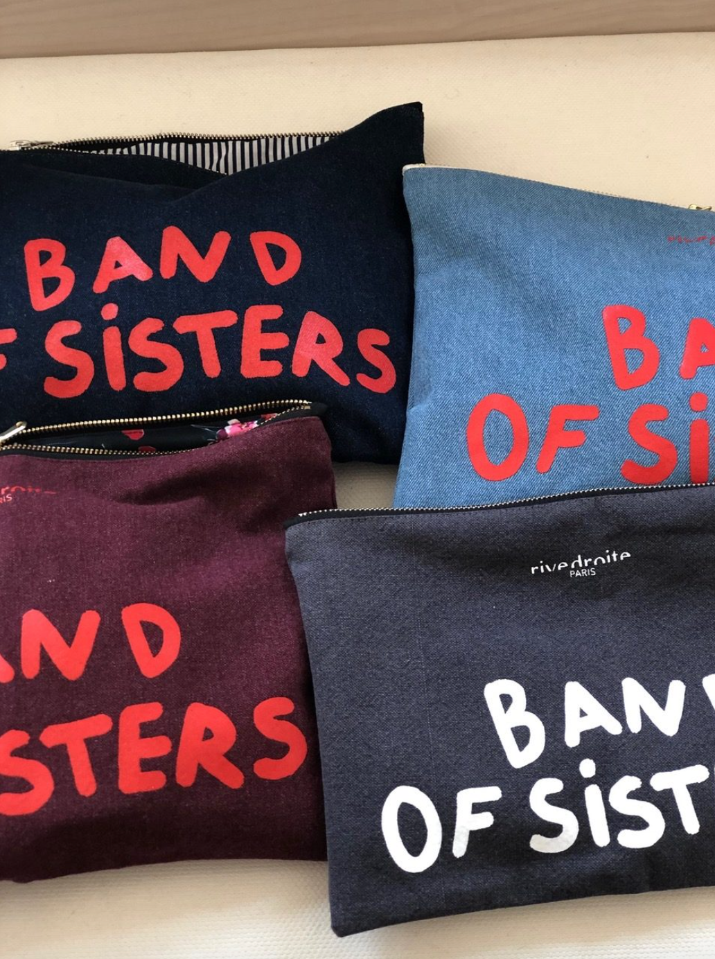 Grande pochette Band of Sisters x Rive droite x Natacha Paschal
